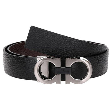 Salvatore Ferragamo Belt 678783 0476361 NERO/HICKORY 53722340