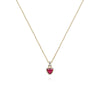 SWAROVSKI Chroma ハート レッド スタッズ ネックレス 5648750 145683162 [P]