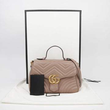 Gucci GG Marmont Small Top Handle Tote Shoulder Bag 498110 120669089