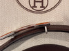 HERMES シルバー クラシック ブラック ブラウン 両面ベルト 120830589 [P]