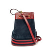 Gucci Web Stripe Suede Bucket Bag 121048757 [P]
