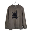 Hermes Leather Patch Fleece Sweatshirt 121048790 [P]
