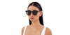 Gucci Sunglasses GG1339SK 001 Round Horn Oversized Circular Luxury Asian Fit 61698471 [P]