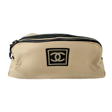 CHANEL Sportliche Canvas Beige Tasche 120820445