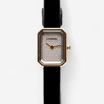 CHANEL Premiere Ribbon Watch H6126 Gold Titanium Mini Ladies Watch Diamond Pavé 2022 121055223