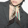 Gucci Interlocking G Horsebit Web Print Silk Neck Bow 756937 3G001 2164 121055386 [P]