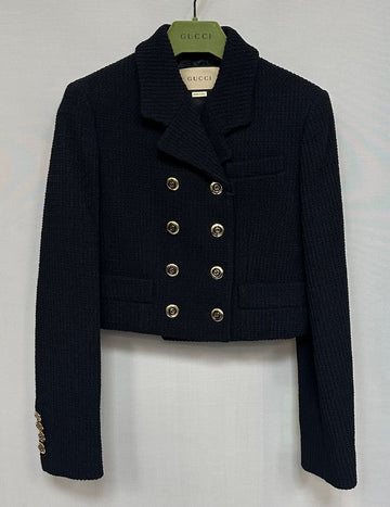 GUCCI ストレッチビスコースクロップジャケット 55 121057369