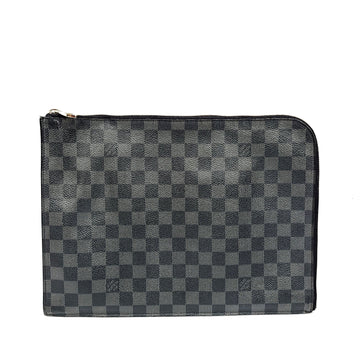 LOUIS VUITTON Damier Graphite Pouch Jour Clutch GM N64437 121057680