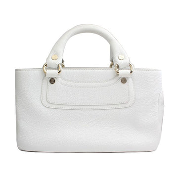 CELINE ホワイトブギートートバッグ 121060080