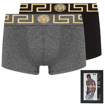VERSACE グレカ ボーダー トランク 2パック 1A10011 A91M 119543116
