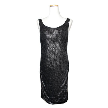 THEORY Schwarzes Pailletten-Ärmelloses Kleid 55 66 121146636