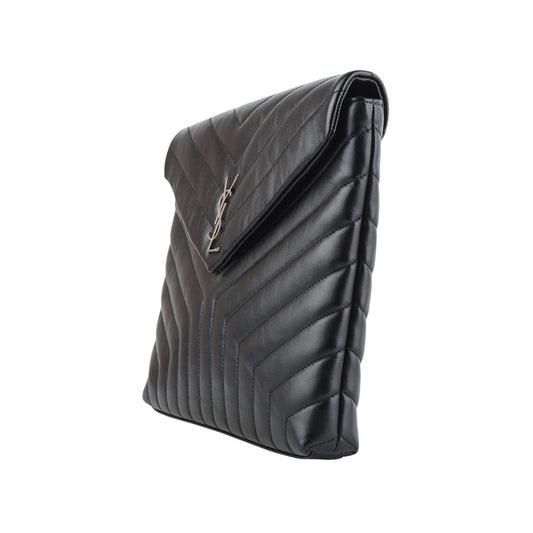 SAINT LAURENT マトラッセ フラップ ルル クラッチ シルバー 483236/33972Y 121183980