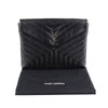 SAINT LAURENT マトラッセ フラップ ルル クラッチ シルバー 483236/33972Y 121183980 [P]