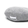 Ganni Logo Patch Wool Beret 61178098 [P]