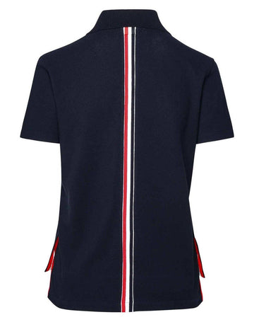 THOM BROWNE レディース バックスリーライン ピケ ポロシャツ 415 121200187