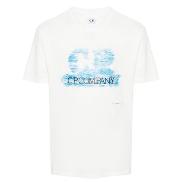 CP Company Logo Print T-Shirt White 16CMTS299A 005431G 103 159416100 [P]
