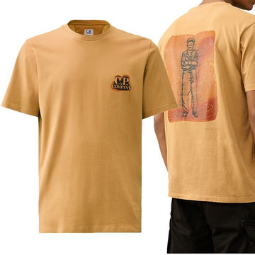 CP COMPANY フロントバックセイラーロゴプリントTシャツオレンジ 16CMTS286A 005431G 437 159415935 [P]
