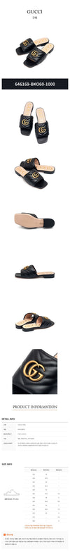 GUCCI ダブルG装飾の女性用サンダル 67190186 [P]