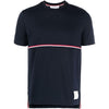 THOM BROWNE MJS221A / RWB ストライプ ミッドウェイト 半袖 49378490 [P]