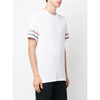 Thom Browne Textured Cotton RWB Three-Line Short Sleeve T-Shirt MJS204A 48446150 [P]