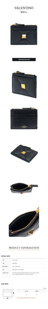 Valentino Roman Stud Zip Coin Purse 2W2P0Y06-BSF-0NO 51484730 [P]