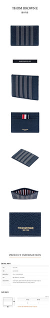 Thom Browne Pebble Grain Leather Single Card Holder 51484759 [P]