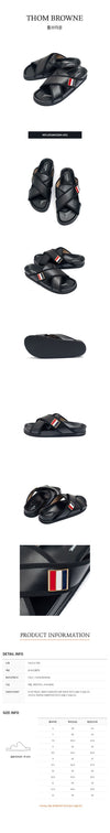 THOM BROWNE カーフエナメルクロスサンダル 51484771 [P]