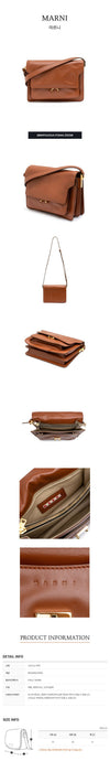 MARNI Braune Leder Soft Mittel Trunk Bag - P2644-Z555M 59653099 [P]