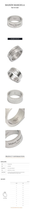 Maison Margiela Logo Ring SM1UQ0082-SV0158-951 62852169 [P]