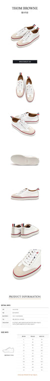 THOM BROWNE Gummi-Kalbsleder Sneakers 63436531 [P]