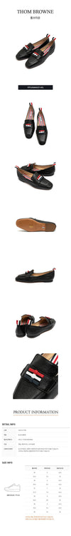 ALEXANDER MCQUEEN Thom Browne Flexible Leder Sohle Schleife Loafer FFF105A06257-001 63436600 [P]