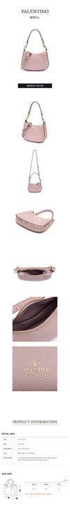 Valentino Small Rockstud Hobo Bag 63443286 [P]