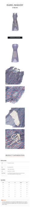 ISABEL MARANT Druckkleid 23PRO0029FA-A1J49E-BURD 65321980 [P]