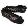 Valentino Rockstud Satin Ballerina Shoes 78881626 [P]