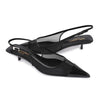 SAINT LAURENT 女性メッシュスリングバックヒール 98083488 [P]
