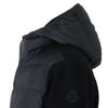Moncler Matte Black Men's Hooded Mixed Padding Wool Zip-Up Jacket 9B00010 M1122 999 121295049 [P]