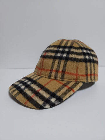 Burberry S Check Wool Women's Baseball Cap 8005287 a112142 121311293