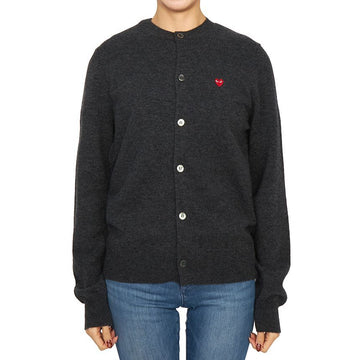 COMME DES GARCONS Mini Rotwappen Cardigan AX N079 051 2 Loose Fit 121311794