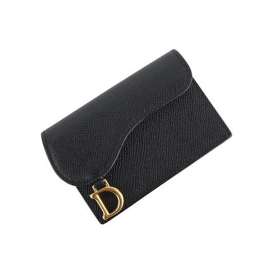 Dior Grain Calfskin Saddle Flap Card Wallet 33979 121362279