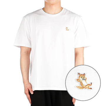 MAISON KITSUNE 24FW Herren Chilo-Ärmel T-Shirt (LM00110KJ0008 WEISS) 121370241