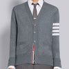 THOM BROWNE 4-Streifen nachhaltiger Wollcardigan Y1014 038 121376127 [P]