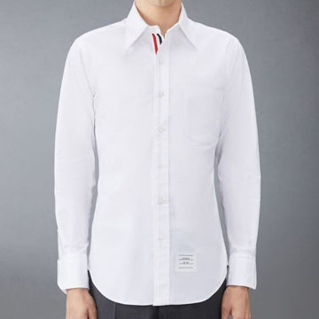 THOM BROWNE Hidden RWB Trimming Klassische Oxford Hemd F0313 100 MWL010E 121376138