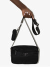 PRADA 26SS Nylon Schultertasche Rechteck Schwarz 1BC167 RV44 F0002 121376226 [P]