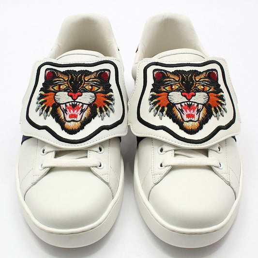 GUCCI Angry Cat Patch Ace Sneakers 7 478190 121377608