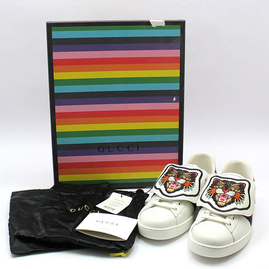 GUCCI Angry Cat Patch Ace Sneakers 7 478190 121377608