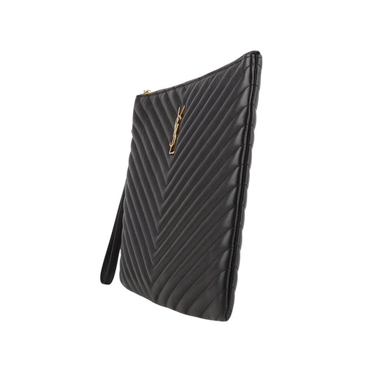 SAINT LAURENT 440222 モノグラム マトラッセ ドキュメント ホルダー クラッチバッグ ラージ 33997 121411083