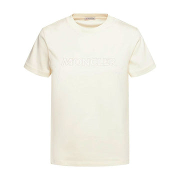 Moncler Embroidered Logo T-Shirt Ivory 8C00021 89AIJ 034 110999164