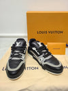 LOUIS VUITTON ブラックグレー LVトレーナースニーカー 121526105 [P]
