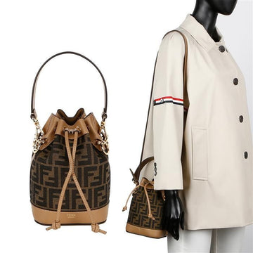 FENDI Montrezzo FF Mini Schultertasche aus Stoff 73538281 [P]