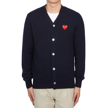 COMME DES GARCONS レッドワッペンカーディガン AX N008 051 2 121589561